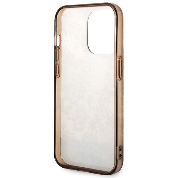Guess GUHCP14XHGPLHC iPhone 14 Pro Max 6,7&quot; ochre hardcase Porcelain Collection