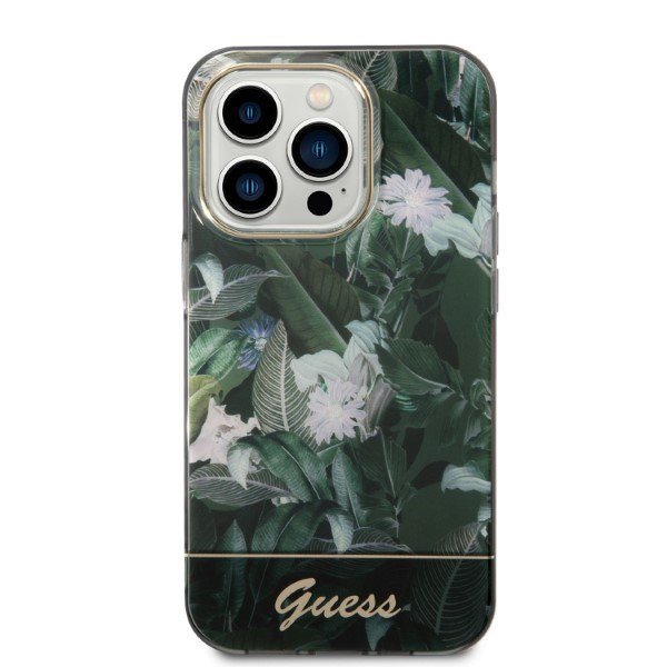 Guess GUHCP14XHGJGHA iPhone 14 Pro Max 6,7&quot; zielony/green hardcase Jungle Collection