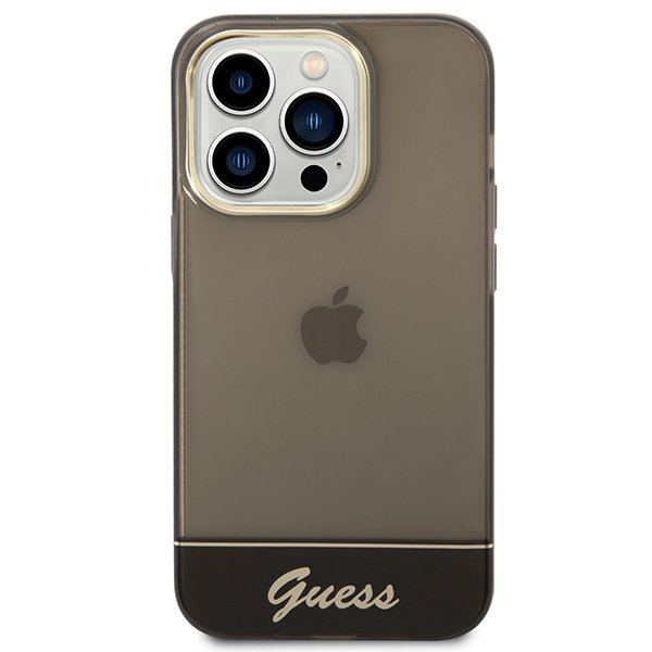 Guess GUHCP14XHGCOK iPhone 14 Pro Max 6,7&quot; czarny/black hardcase Translucent
