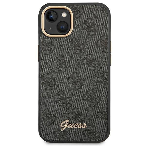 Guess GUHCP14SHG4SHK iPhone 14 / 15 / 136.1" czarny/black hard case 4G Vintage Gold Logo