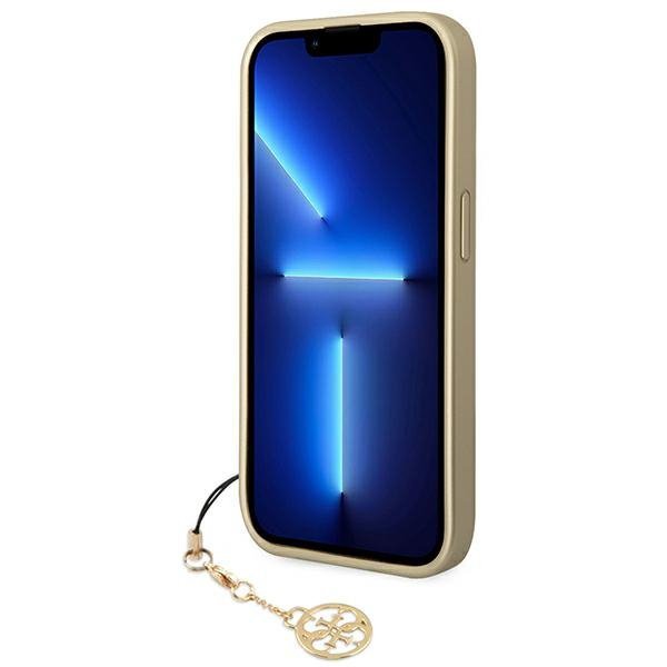 Guess GUHCP14LGF4GBR iPhone 14 Pro 6,1&quot; brązowy/brown hardcase 4G Charms Collection