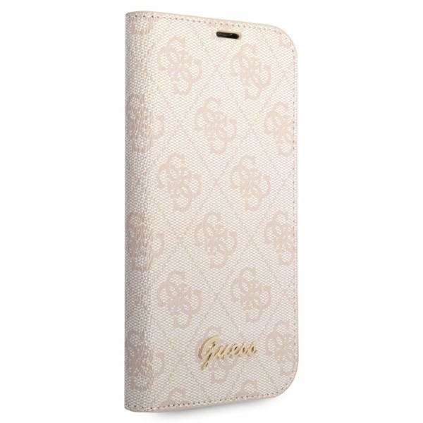 Guess GUBKP14LHG4SHP iPhone 14 Pro 6,1&quot; różowy/pink book 4G Vintage Gold Logo