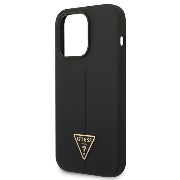 Guess GUHCP14LSLTGK iPhone 14 Pro6,1&quot; czarny/black hardcase Silicone Triangle