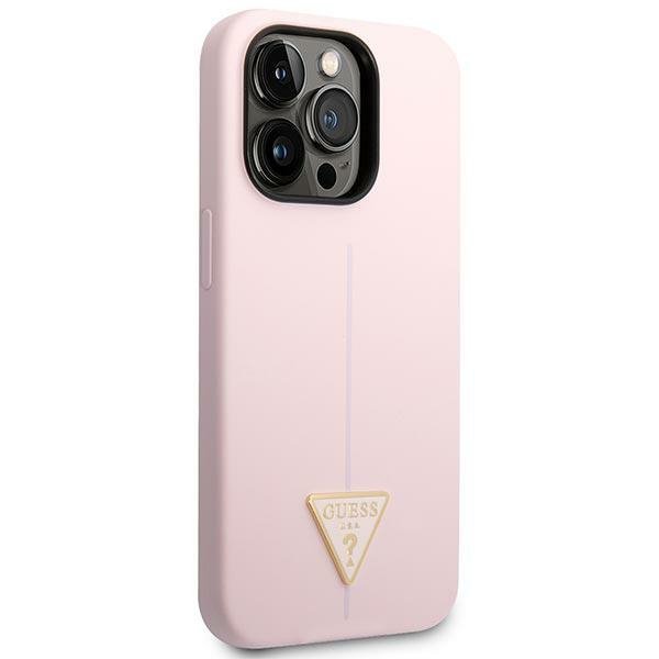 Guess GUHCP14LSLTGU iPhone 14 Pro 6,1&quot; fioletowy/purple hardcase Silicone Triangle