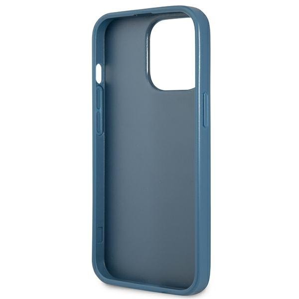 Guess GUHCP13XP4TPB iPhone 13 Pro Max 6,7&quot; niebieski/blue hardcase 4G Triangle Logo Cardslot