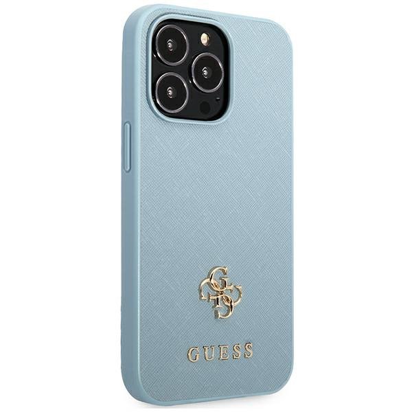 Guess GUHCP13XPS4MB iPhone 13 Pro Max6,7&quot; niebieski/blue hardcase Saffiano 4G Small Metal Logo