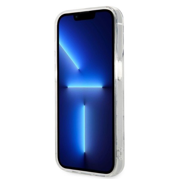Zestaw Guess GUBPP14LHMEACSH Case+ Charger iPhone 14 Pro 6,1&quot; biały/white hard case Marble MagSafe
