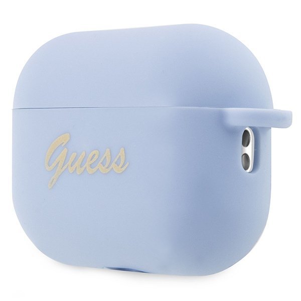 Guess GUAP2LSCHSB AirPods Pro 2 (2022/2023) cover niebieski/blue Silicone Charm Heart Collection