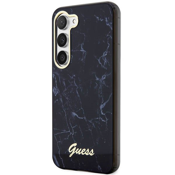 Guess GUHCS23MPCUMAK S23 +S916czarny/black hardcase Marble