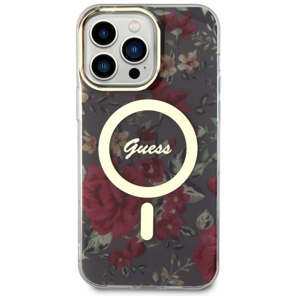 Guess GUHMP14XHCFWSA iPhone 14 Pro Max6.7&quot; zielony/khaki hardcase Flower MagSafe