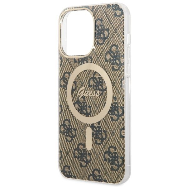 Guess GUHMP14XH4STW iPhone 14 Pro Max 6.7&quot; brązowy/brown hardcase 4G MagSafe