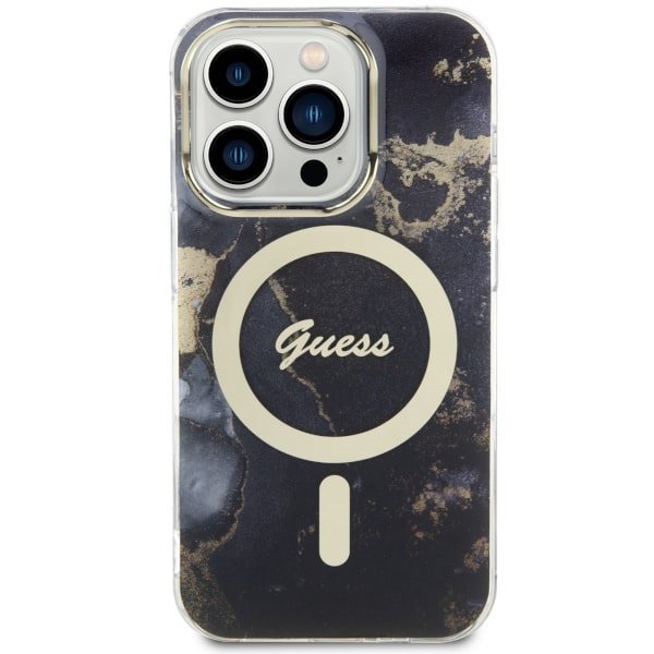 Guess GUHMP14XHTMRSK iPhone 14 Pro Max6.7&quot; czarny/black hardcase Golden Marble MagSafe