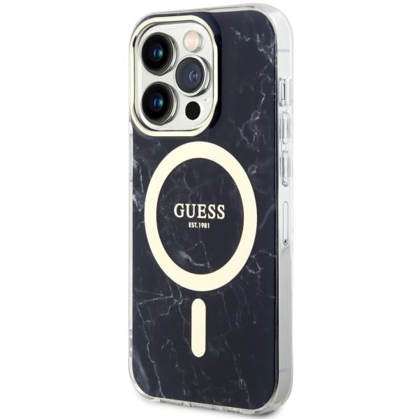Guess GUHMP14XPCUMAK iPhone 14 Pro Max6.7&quot; czarny/black hardcase Marble MagSafe