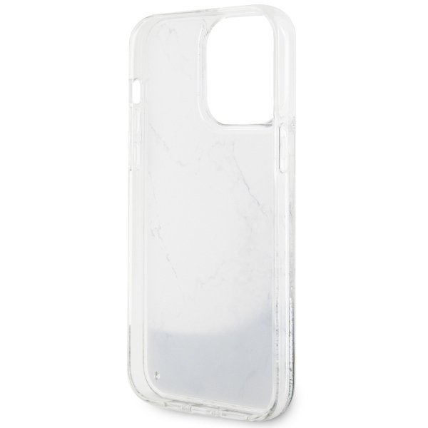 Guess GUHCP14XLCSGSGH iPhone 14 Pro Max 6.7&quot; biały/white hardcase Liquid Glitter Marble