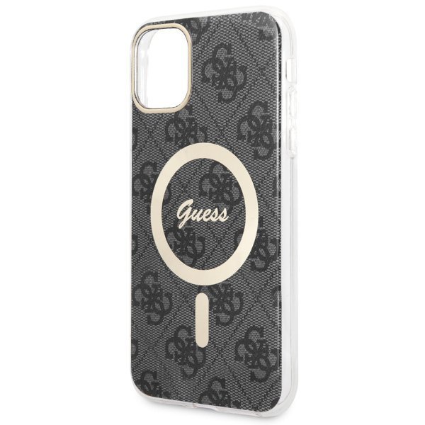 Guess GUHMN61H4STK iPhone 11 6.1&quot;czarny/black hardcase 4G MagSafe