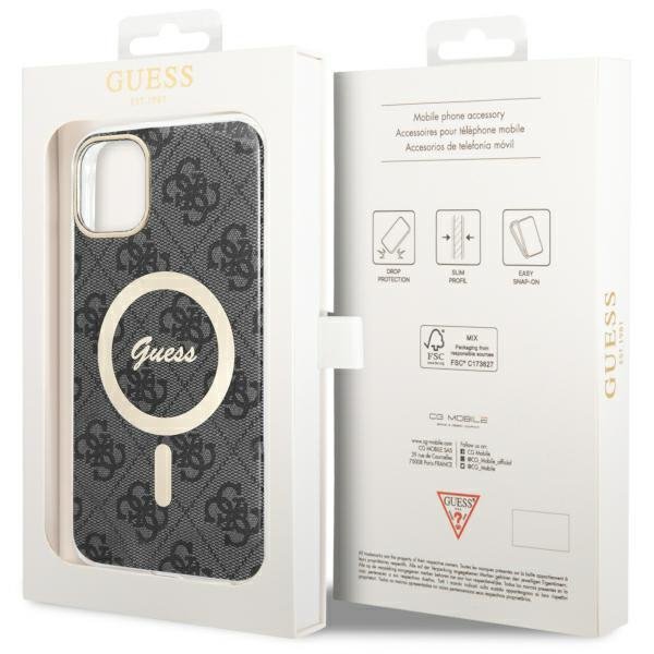 Guess GUHMN61H4STK iPhone 11 6.1&quot;czarny/black hardcase 4G MagSafe