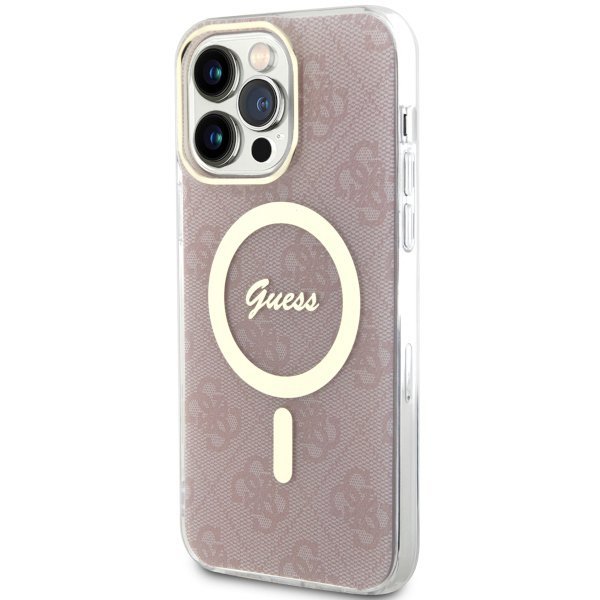 Guess GUHMP13XH4STP iPhone 13 Pro Max 6.7&quot; różowy/pink hardcase 4G MagSafe