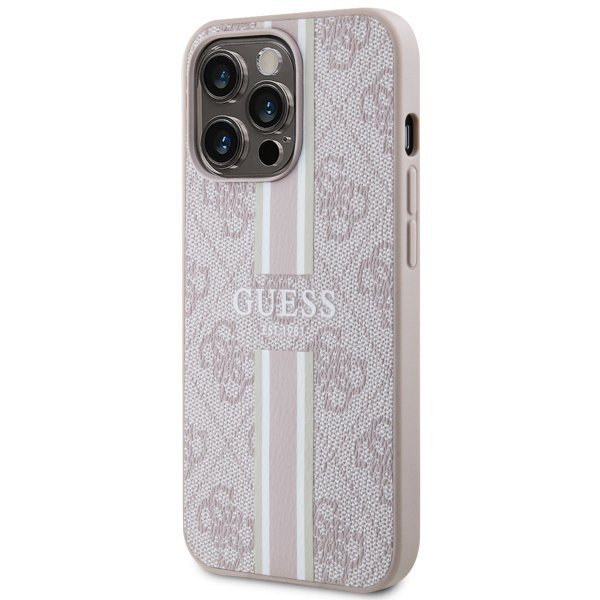 Guess GUHMP13XP4RPSP iPhone 13 Pro Max 6,7&quot; różowy/pink hardcase 4G Printed Stripes MagSafe