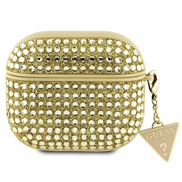 Guess GUA3HDGTPD AirPods 3 coverzłoty/gold Rhinestone Triangle Charm
