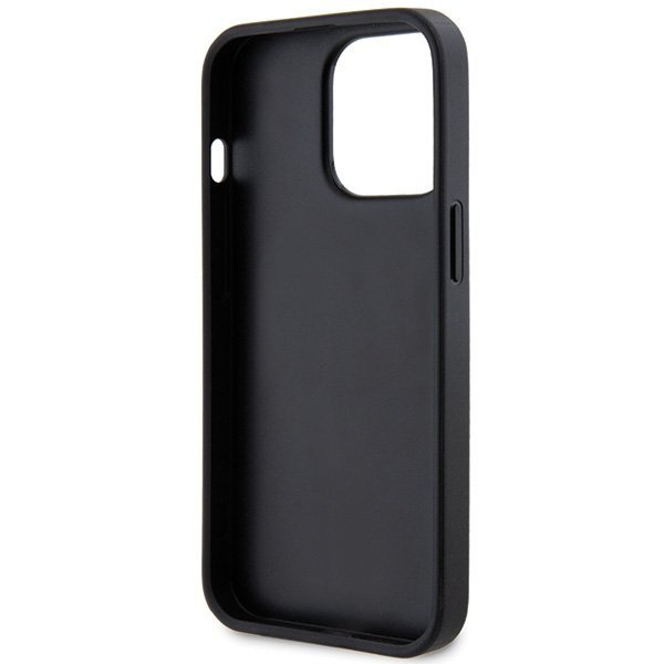 Guess GUHCP13LHG4SGK iPhone 13 Pro / 13 6.1&quot; czarny/black hardcase Glitter Script Big 4G