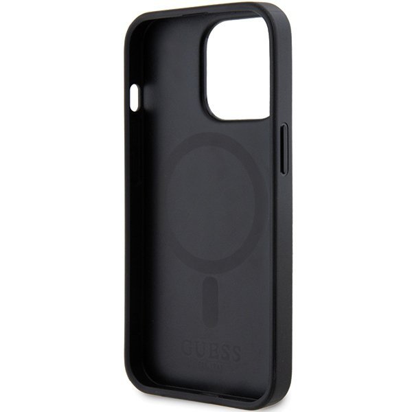 Guess GUHMP13XPSAHMCK iPhone 13 Pro Max 6.7&quot; czarny/black hardcase Saffiano MagSafe