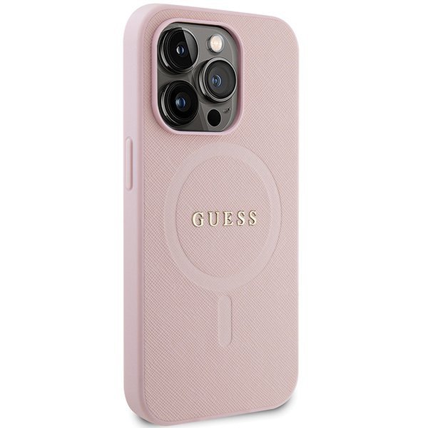 Guess GUHMP13XPSAHMCP iPhone 13 Pro Max 6,7&quot; różowy/pink hardcase Saffiano MagSafe