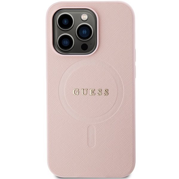 Guess GUHMP14XPSAHMCP iPhone 14 Pro Max 6,7&quot; różowy/pink hardcase Saffiano MagSafe