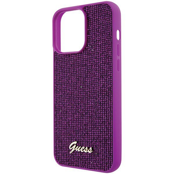 Guess GUHCP15XPMSDGSF iPhone 15 Pro Max 6.7&quot; fuksja/fuschia hardcase Disco Metal Script