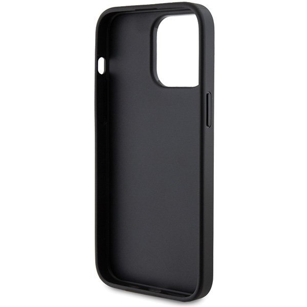 Guess GUHCP15XG4GFGR iPhone 15 Pro Max 6.7&quot; szary/grey hard case 4G Metal Gold Logo