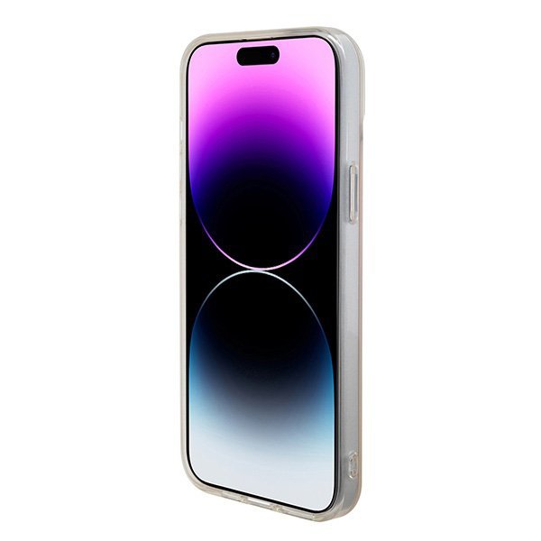 Guess GUHMP15SHITSP iPhone 15 / 14 / 13 6.1&quot; różowy/pink hardcase IML Iridescent MagSafe