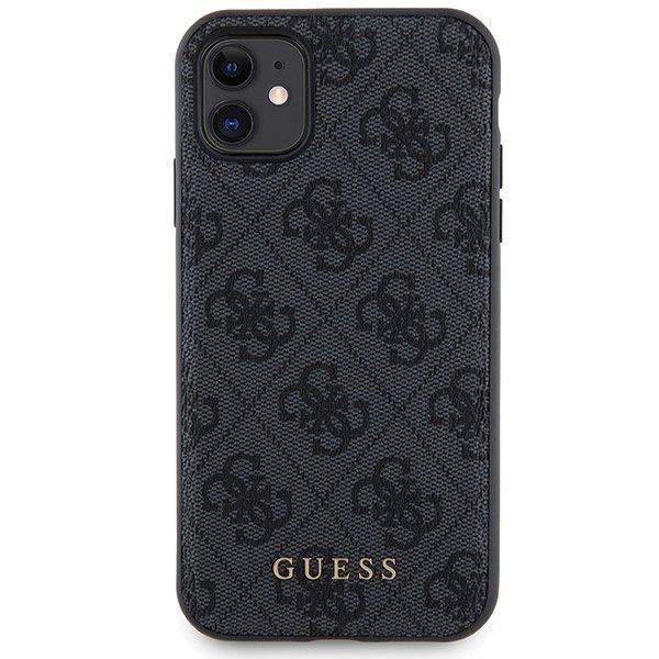 Zestaw Guess GUBPM5N614GEMGK iPhone11 6.1&quot; hardcase + Powerbank 5000mAh MagSafe czarny/black 4G Metal Logo