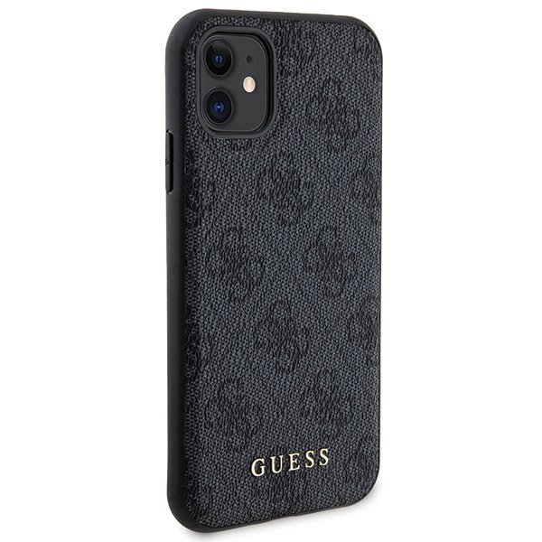 Zestaw Guess GUBPM5N614GEMGK iPhone11 6.1&quot; hardcase + Powerbank 5000mAh MagSafe czarny/black 4G Metal Logo