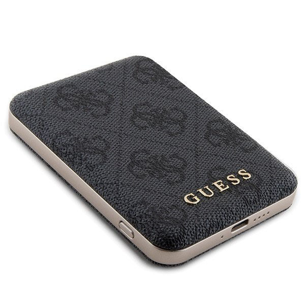 Zestaw Guess GUBPM5N614GEMGK iPhone11 6.1&quot; hardcase + Powerbank 5000mAh MagSafe czarny/black 4G Metal Logo