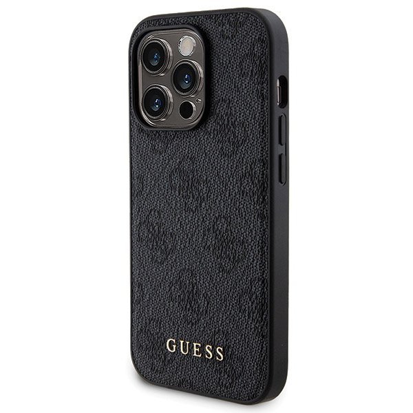 Zestaw Guess GUBPM5P15X4GEMGK iPhone15 Pro Max 6.7&quot; hardcase + Powerbank 5000mAh MagSafe czarny/black 4G Metal Logo