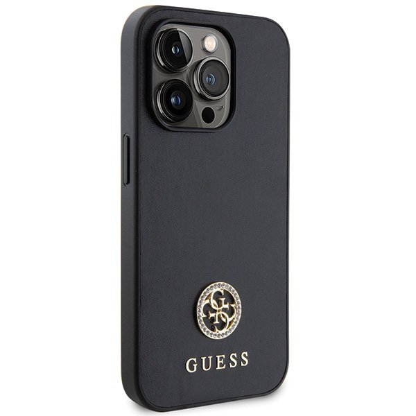 Guess GUHCP15XPS4DGPK iPhone 15 Pro Max 6.7&quot; czarny/black hardcase Strass Metal Logo