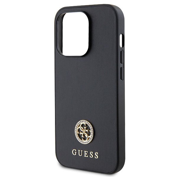 Guess GUHCP15XPS4DGPK iPhone 15 Pro Max 6.7&quot; czarny/black hardcase Strass Metal Logo