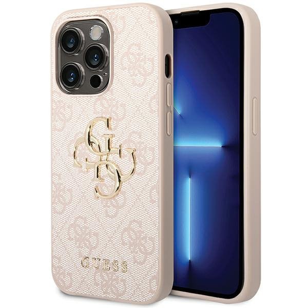 Guess GUHCP15X4GMGPI iPhone 15 Pro Max6.7&quot; różowy/pink hardcase 4G Big Metal Logo