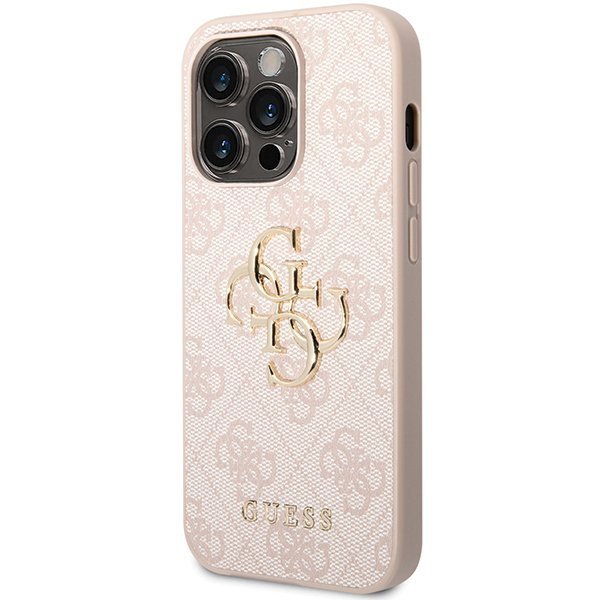 Guess GUHCP15X4GMGPI iPhone 15 Pro Max6.7&quot; różowy/pink hardcase 4G Big Metal Logo