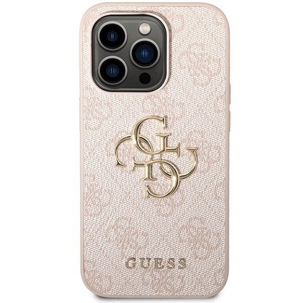 Guess GUHCP15X4GMGPI iPhone 15 Pro Max6.7&quot; różowy/pink hardcase 4G Big Metal Logo
