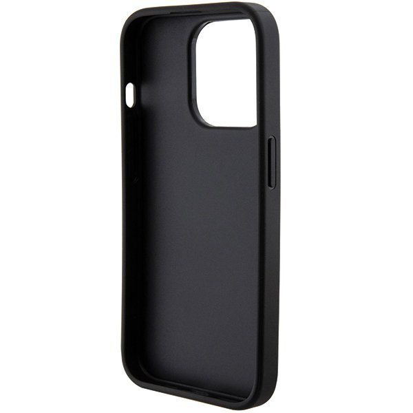 Guess GUHCP15LPGSSADK iPhone 15 Pro 6.1&quot; czarny/black hardcase Grip Stand 4G Saffiano Strass