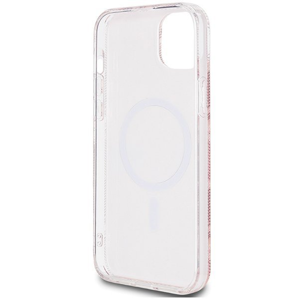 Guess GUHMP15SHGCUSTGP iPhone 15 / 14 / 13 6.1&quot; różowy/pink hardcase IML GCube MagSafe