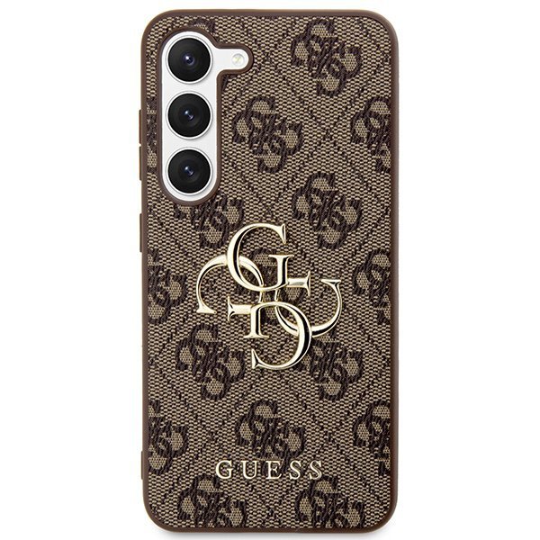 Guess GUHCS24M4GMGBR S24+ S926brązowy/brown hardcase 4G Big Metal Logo