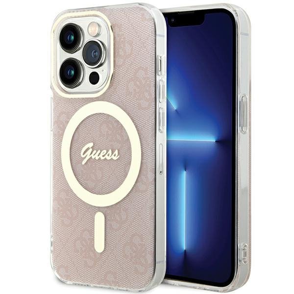 Guess GUHMP15XH4STP iPhone 15 Pro Max 6.7&quot; rózowy/pink hardcase IML 4G MagSafe