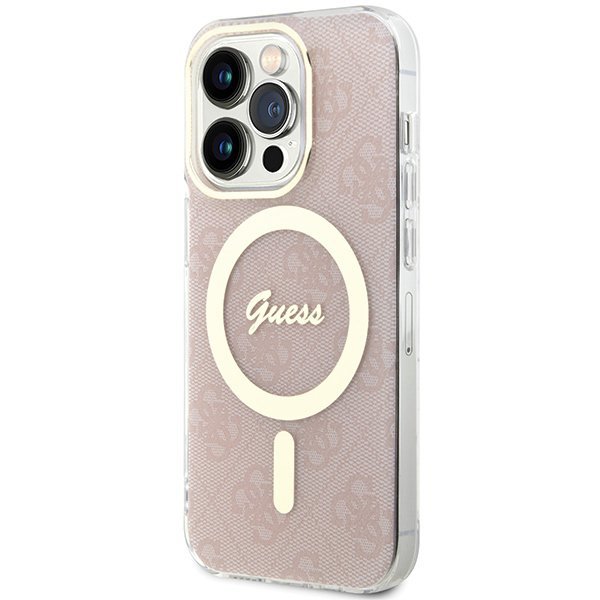 Guess GUHMP15XH4STP iPhone 15 Pro Max 6.7&quot; rózowy/pink hardcase IML 4G MagSafe