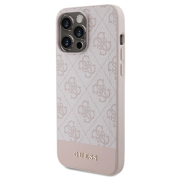 Guess GUHCP14XG4GLPI iPhone 14 Pro Max 6,7&quot; różowy/pink hard case 4G Stripe Collection