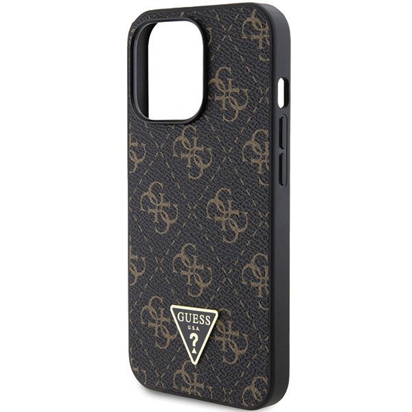 Guess GUHCP14LPG4GPK iPhone 14 Pro 6.1&quot; czarny/black hardcase 4G Triangle Metal Logo