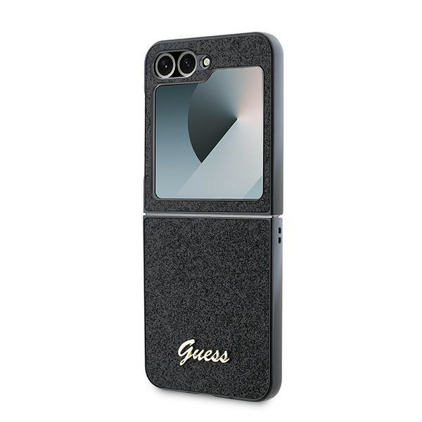 Guess GUHCZF6HGGSHK Z Flip6 F741czarny/black 4G Glitter Script