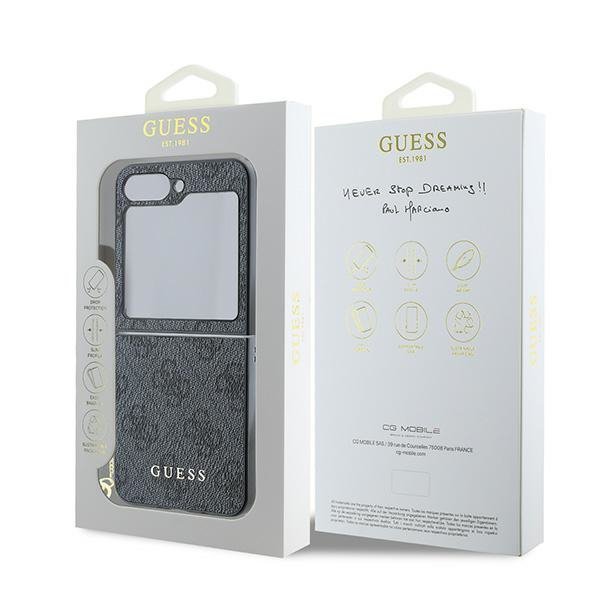Guess GUHCZF6GF4GGR Z Flip6 F741czarny/black 4G Charm