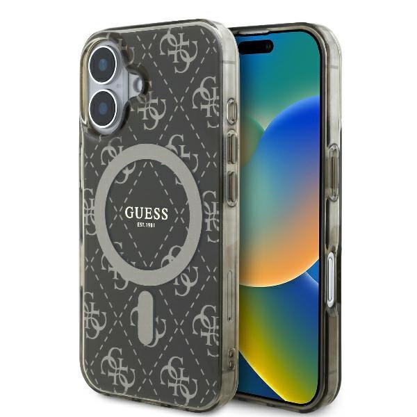 Guess GUHMP16MH4DTEW iPhone 16 Plus6.7&quot; brązowy/brown hardcase IML 4G Background MagSafe
