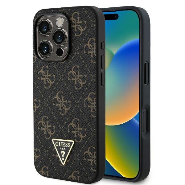 Guess GUHCP16LPG4GPK iPhone 16 Pro6.3&quot; czarny/black hardcase New 4G Triangle